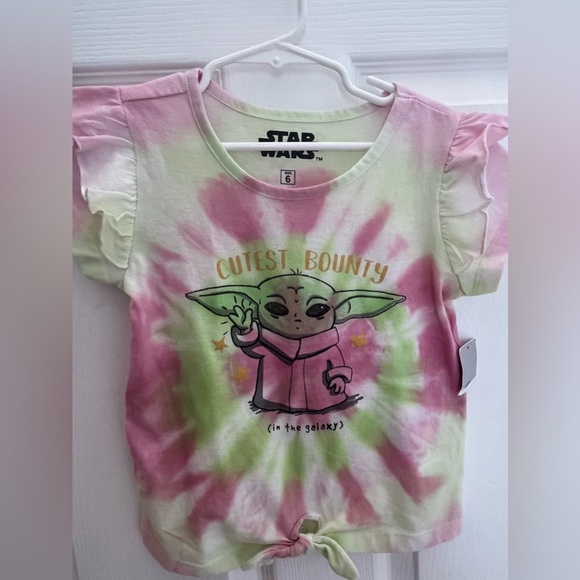 Girls Star Wars Baby Grogu Top, Size 6 NWT - Picture 3 of 7